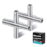 DURATECH 4 Way Sillcock Key Set, 1/4', 9/32', 5/16', 11/32', 2-Pack, for Valve, Faucet, and Spigots