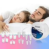 HYMANZ [Upgrade 2022] Neuartige Nasenklammer gegen Schnarchen, 8er Set Schnarchstopper Nasendilator, Sofortige Anti Schnarch Hilfe, Hilft Gegen Schnarchen & Schlafapnoe Premium Schnarch Stopper