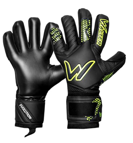 Gants de gardien de but anti-glisse WALTER Evolution taille 5 jaune