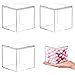 Kamehame Acrylic Boxes for Display 3 Pack Clear Plastic Square Cube, 3.3x3.3x3.3Inch/85x85x85mm Small Acrylic Box with Lid, Candy Pill and Tiny Jewelry Storage Boxes Organize Containers, (3 pack)