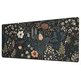 TOMAIDA Mouse Pad, Large Mouse Pad 90 X 40CM (35.4X15.7Inches) Mousepad Big Desk Mat with Non-Slip Rubber Base Keyboard Pad for Gaming and Office-Black