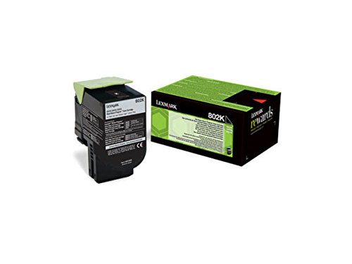 Toner noir Lexmark CX310dn d'origine 80C20K0 pour des textes nets et documents précis
