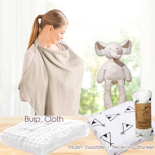 Image of New Mom, Mother to be Gift Basket, Care Package | Unique Gift Set for mom & Baby w /Newborn Essentials Expecting Moms Baby Shower After Labor Hospital Gift Variety Gift Bundle w /a Fancy Tote Bag