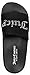 Juicy Couture Women's Slide Sandals – Comfortable Slip-On Footbed for Casual Wear, and Pool Size 10 Black