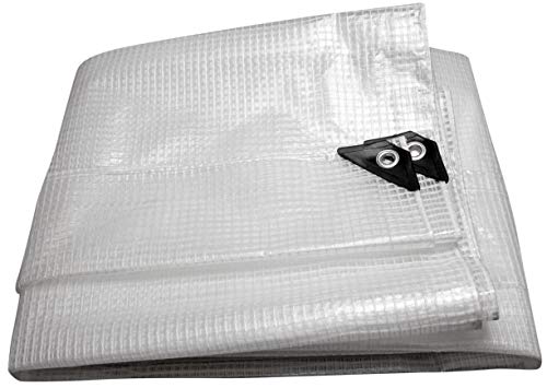 HOME It® Armirte Abdeckplane wasserdicht 4x6m – Gewebeplane 120g/m² – Tarp – Abdeckplane mit Ösen –â€¦ – Miniatur