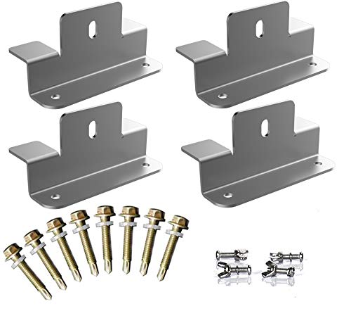 SUNER POWER Upgraded Solar Panel Mounting Z Brackets Kits for RV, Boat, Roof, Wall, etc