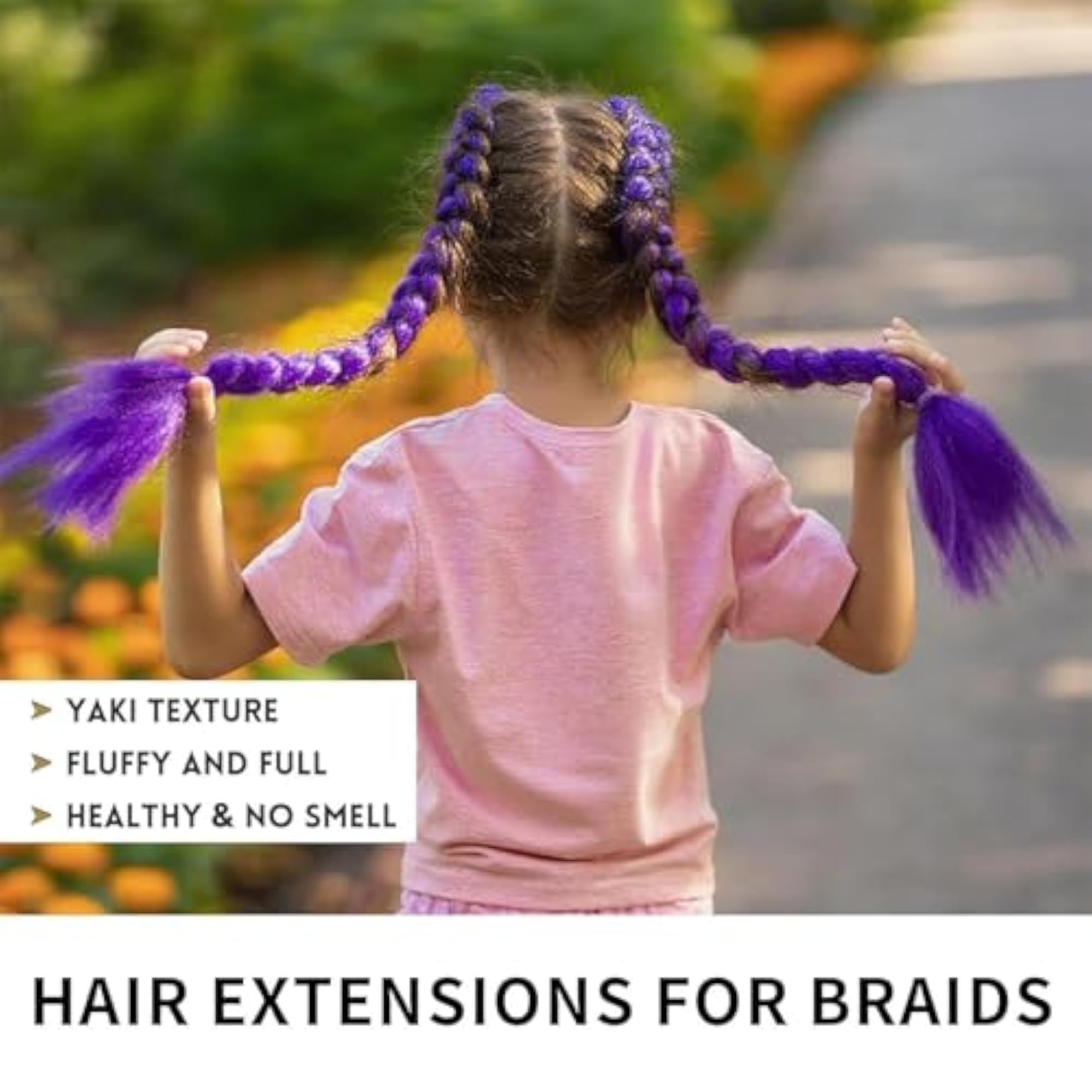 Purple Hair Extensions with Golden Butterfly Clips, Cosplay