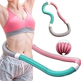 NidoDegato フラフープ ダイエット用 ソフトフラフープ【2025革新・静音式/腰に優しい】 落ちない 大直径 ダイエットフラフープ 青あざ防止 設計 折りたたみ式 ポータブル 室内トレーニング 大人用 男女兼用 ダイエット器具 脂肪燃焼 トレーニングフープ（1.2KG）