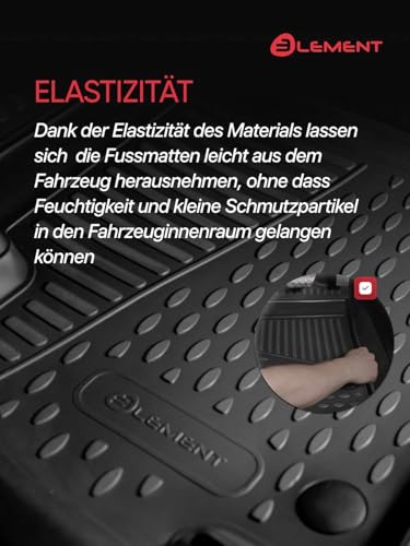 72x48 cm - Detailansicht von 3D Gummimatten Set FIAT Grande Panda Deal – Dealfoxx.de