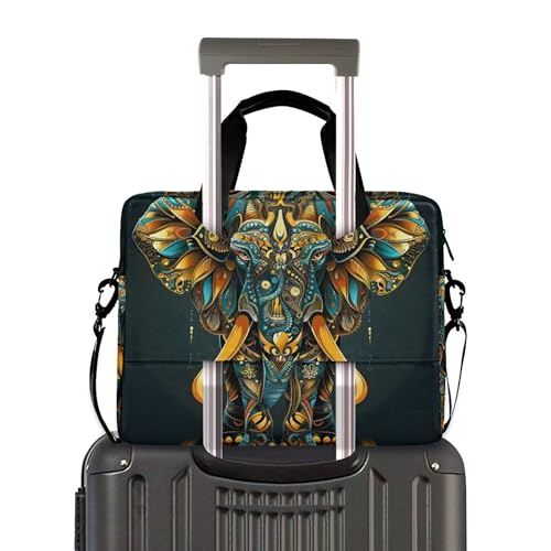 Maletín Bandolera para Laptop con Mandala Elefante Indian 15.7 in miniatura 3