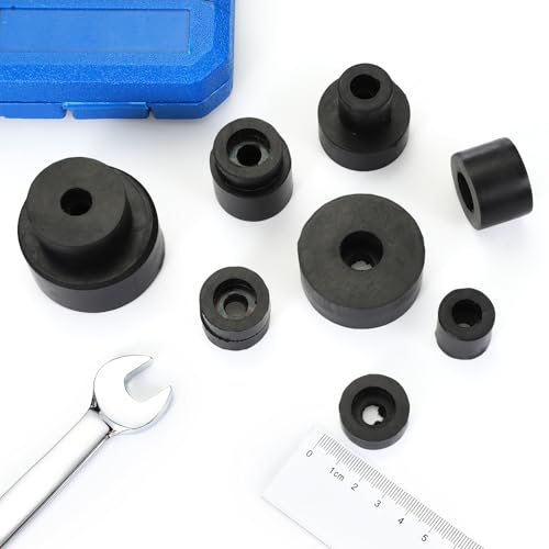 PATIKIL 4 Stück Gummi Unterlegscheiben, Beilagscheiben Flache Unterlegscheiben Durchmesser 15,10 mm Schwarz Abstandshalter Isolierung Flachgummidichtungen für Reparaturen Gewindestange