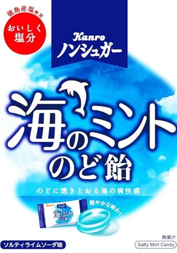 カンロ ノンシュガー海のミントのど飴 65g×6個