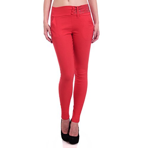 Red jeggings for women Clearance