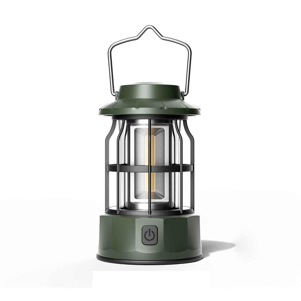 Outdoor Rechargeable Lantern, Waterproof Emergency Light, Perfect for Camping, Fishing, and Hurricane Preparedness,LED Outdoor Tent Light, Camping,Kids Lantern (Green