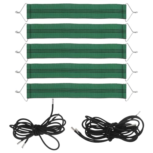 9 Ceintures Élastiques de Rechange pour Fauteuil Pliant et Sangles de Jardin