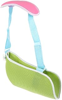 Healeved Arm Sling Shoulder Immobilizer Medical Sling for Shoulder Injury Rotator Cuff Support Brace Wrist Elbow Forearm Support Brace Strap for Broken Dislocated Fracture Strain Green L