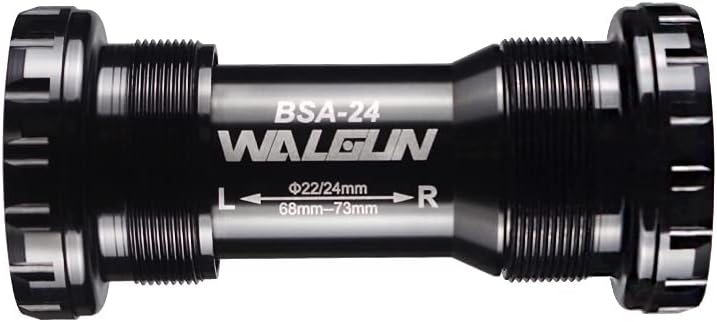 WG1004 Threaded BSA24 Ceramic Bearing Bike Bottom Brackets BSA BB 22mm 24mm for 68mm 73mm Road MTB Mountain Bicycle