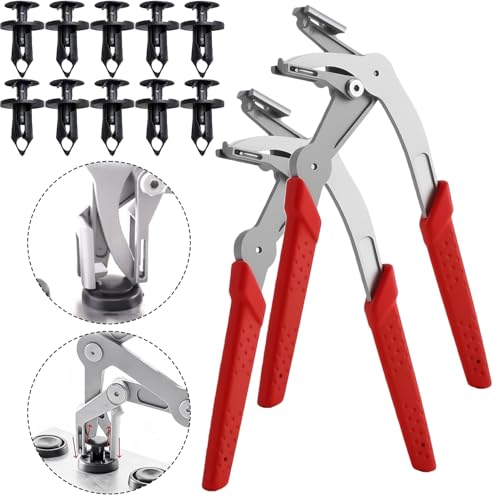 Image of Car Clip Pliers, Panel Clip Removal Tool, 2026 New Professional Auto Clip Removal Pliers, Easy to Remove Fasteners, Clips, Buckles, and Rivets, Open The Panels Effortlessly Without Damage (2*Pcs)