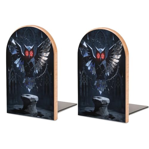Sujetalibros gótico decorativo de búho para crear un rincón de lectura único 2