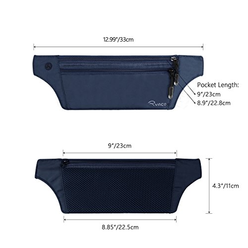 Image of Ryaco Travel Money Belt, Slim RFID‑Blocking Hidden Waist Pouch