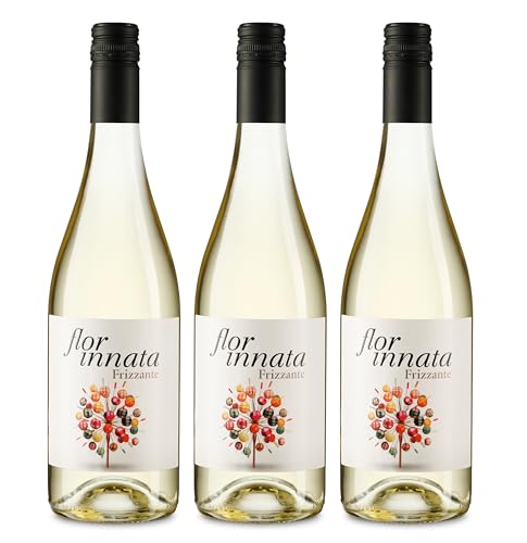 Frizzante 5.5 Flor Innata – Vino Blanco Espumoso Suave de Verdejo & Gewürztraminer – Pack 3 Botellas (3x75 cl) – Burbuja Fina, Graduación Baja, Ideal para Brindar sin Complicaciones