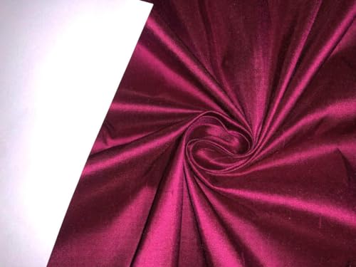 Soie Dupion magenta au mètre tissu pure soie naturelle 137 cm rideaux et couture DUP398