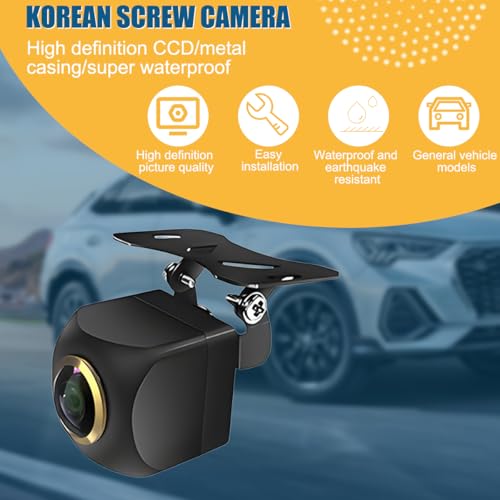 TNAIYH Car Backup Camera, AHD 1080P 170 Degree Wide View Angle Vehicle Reverse Parking Camera, Clear Night Vision Waterproof Rearview Back up Accessories for Truck SUV Sedan (Style1)
