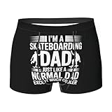 Vderxcok Skateboarding Dad Fathers Gift Skateboard Boxer Brief for Men Boys, Ultra...