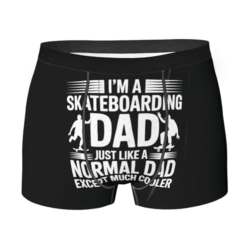 Vderxcok Skateboarding Dad Boxer Briefs for Men & Boys