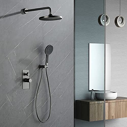 Ensemble de Robinet de Douche Encastrable avec Douchette Pratique et Mitigeur Intégré - 4