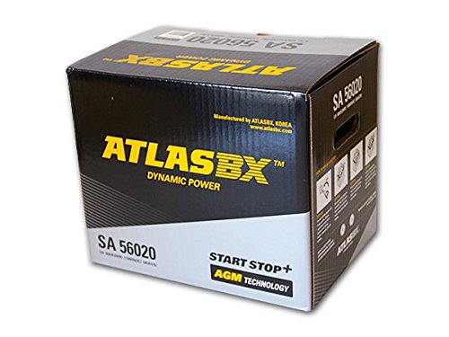 アイドリングストップ 充電制御 ハイブリッド アトラス AGM バッテリー SA 56020 12V 60AH LN2 ATLAS BX 専用バッテリー