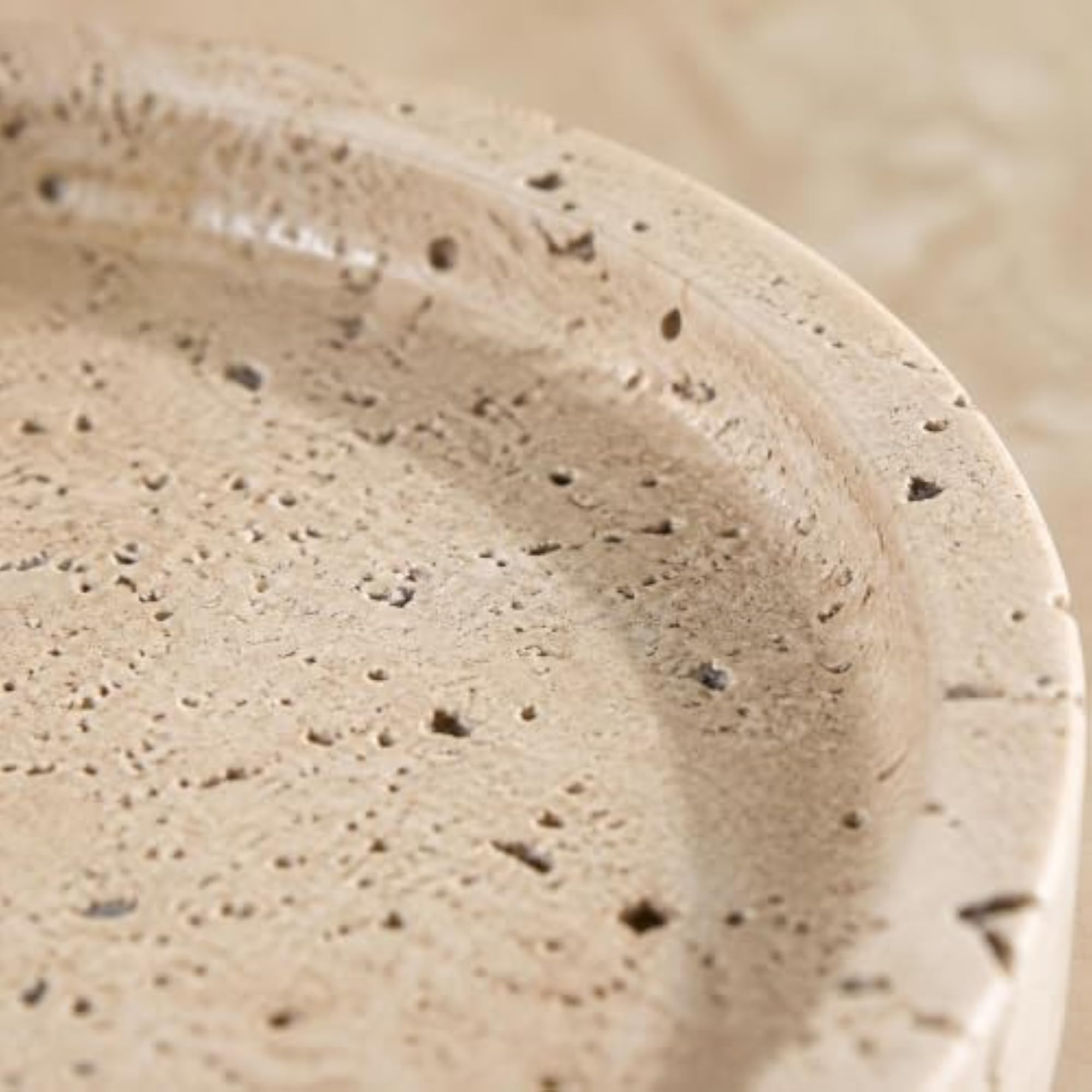 Stone-Look Decorative Tray, Multifunctional Serving Piece