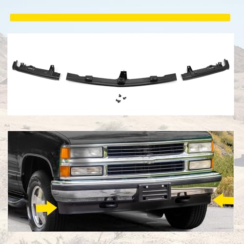 image for KUAFU Front Bumper Filler Trim Compatible with 1994-2000 Chevy Chevrol