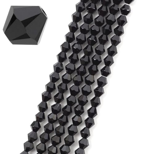 Czech Faceted Bicone Beads image