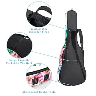 Blooming Cactus Étui de protection rembourré pour guitare classique acoustique, Multicolore 04, 42.9×16.9×4.7 in… - Les Beatles, Paul McCartney, John Lennon, RIngo Starr, George Harrison Blooming Cactus Étui de protection rembourré pour guitare classique acoustique, Multicolore 04, 42.9x16.9x4.7 in… – Image 3