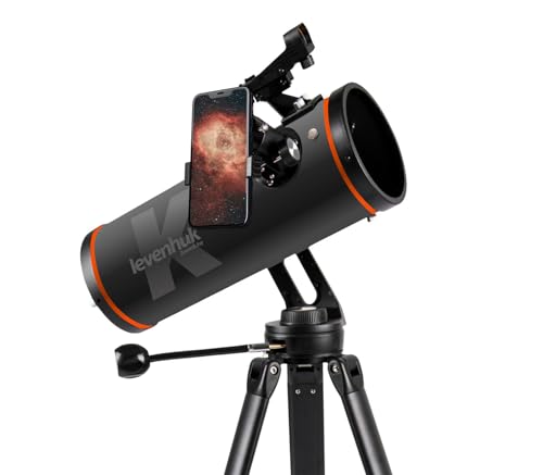 Levenhuk Kelvin Nova PLUS 114/500 Fototeleskop, Profesjonalny Newtonowski Reflektor do Smartfona dla Dorosłych z Montażem Altazymutalnym do Astrofotografii i Obserwacji Głębokiego Nieba