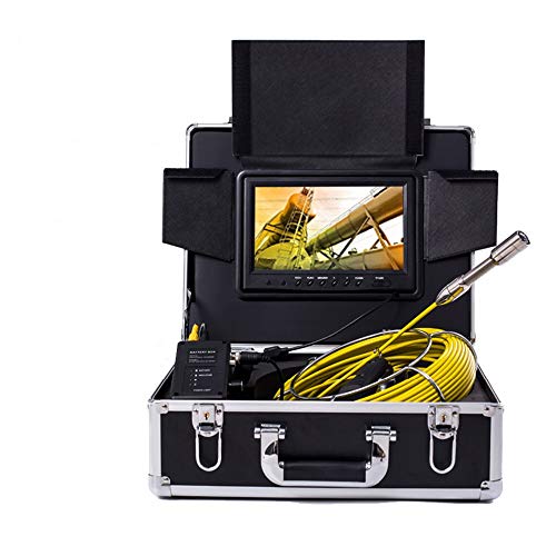 Sewer Pipe Inspection Camera, SYANSPAN 100ft/30M Waterproof IP68 Drain Camera WiFi Support Android/iOS, Pipeline Drain Industrial Endoscope Snake Cam with 9 Inch LCD Monitor 1000TVL (Touch Screen) Sewer Pipe Inspection Camera, SYANSPAN 100ft/30M Waterproof IP68 Drain Camera WiFi Support Android/iOS, Pipeline Drain Industrial Endoscope Snake Cam with 9 Inch LCD Monitor 1000TVL (Touch Screen)