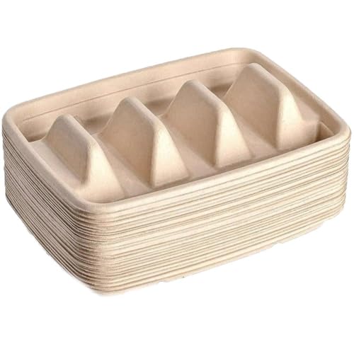 Supports à tacos pliables carton fini les garnitures renversées - 7