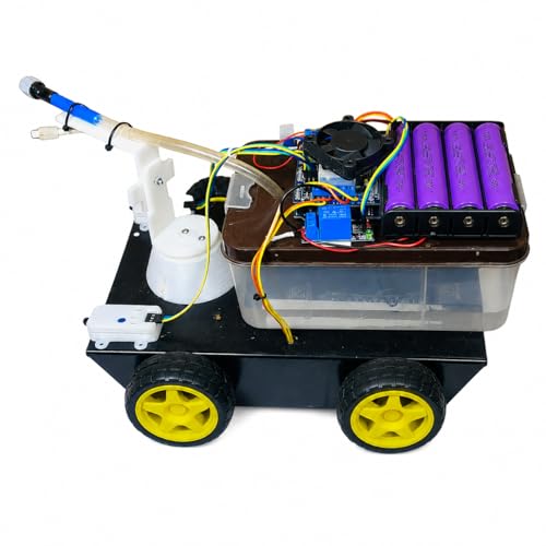 Image of Fire Fighter Robot (Big Size) Major Engineering Project with Project Report (Automatic Flame Detection)