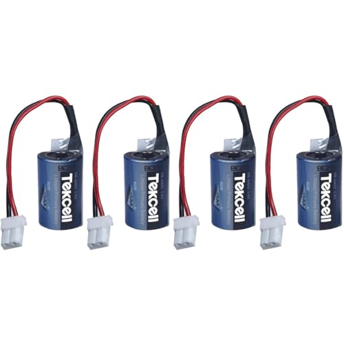 DUDUTANG 4個入り SB-AA02 バッテリー 3.6V 1200mAh 1/2AA LS14250 PLC バックアップ メモリ電源用プラグ付き