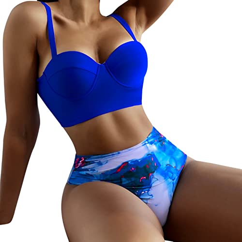 Maillot de bain deux hauts rétro + short masquant le ventre
