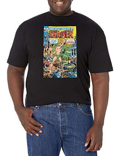 Stampato negli Stati Uniti. Marvel Namor War T-Shirt, Nero, 5XL Alto Uomo