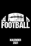 Kalender 2021 Football: Terminkalender Football Symbol Jahreskalender 2021 A5 1 Woche 2 Seiten / 6x9 Zoll 120 Seiten / Terminplaner 2021 klein für American Football Spieler