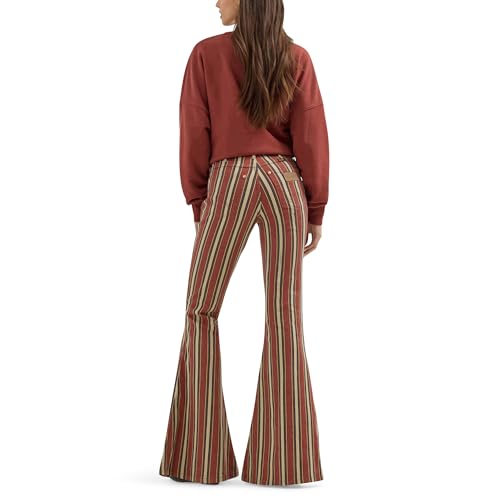 Wrangler® x Lainey Wilson Clay Denay Stripe Bell Bottom, Henna, 34W x 32L3