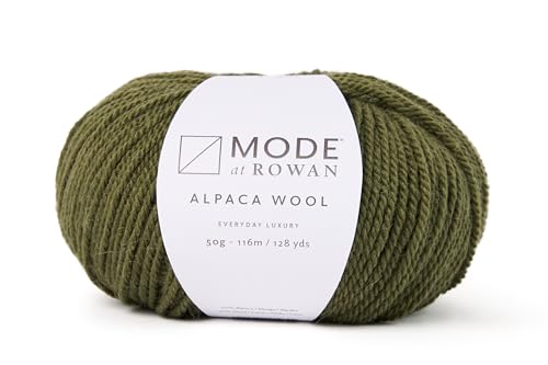 Mode at Rowan, Alpaca Wool, Olive, 50g, 180 yards
