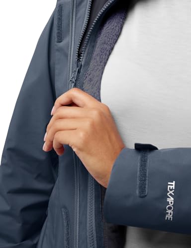 Jack Wolfskin Damen Rotwand 3in1 Jkt W, Midnight Sky, L EU