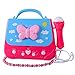 Produktbild YAKOK Mikrofon Kinder, Tragbar Karaoke Kinder Mikrofon Schultertasche kindermikrofon Spielzeug für Mädchen 3-7 Jahre (Rot, Blau)