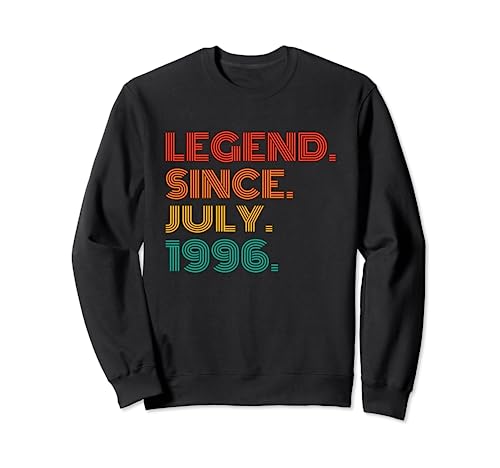 Legend Since July 1996 Vintage Idea 1996 Birth Of Birthday Sudadera