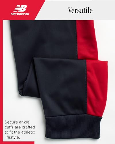 New Balance Calças de moletom para meninos – Pacote com 4 joggers de tricô (criança pequena/criança