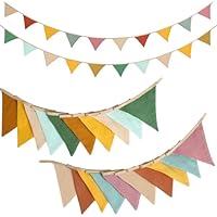 Alaoo 2 pcs Banderines, Guirnalda de Banderines de Tela 2.6